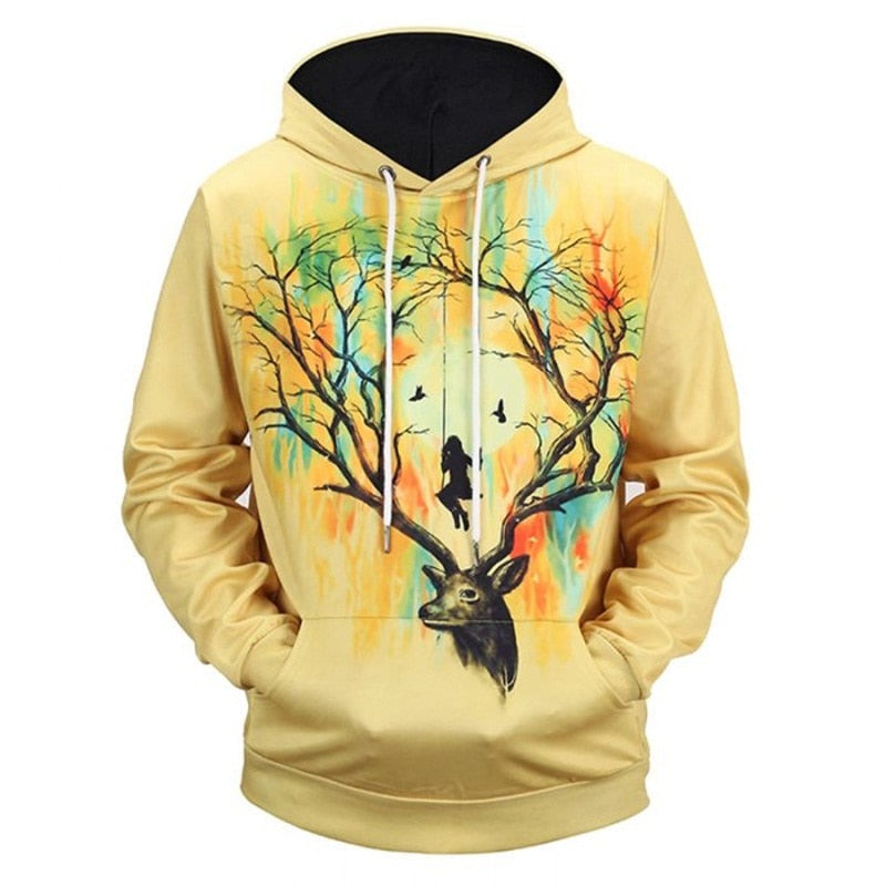 Men's New Fashion Sweatshirt 3D Printed Hoodie - cas7m