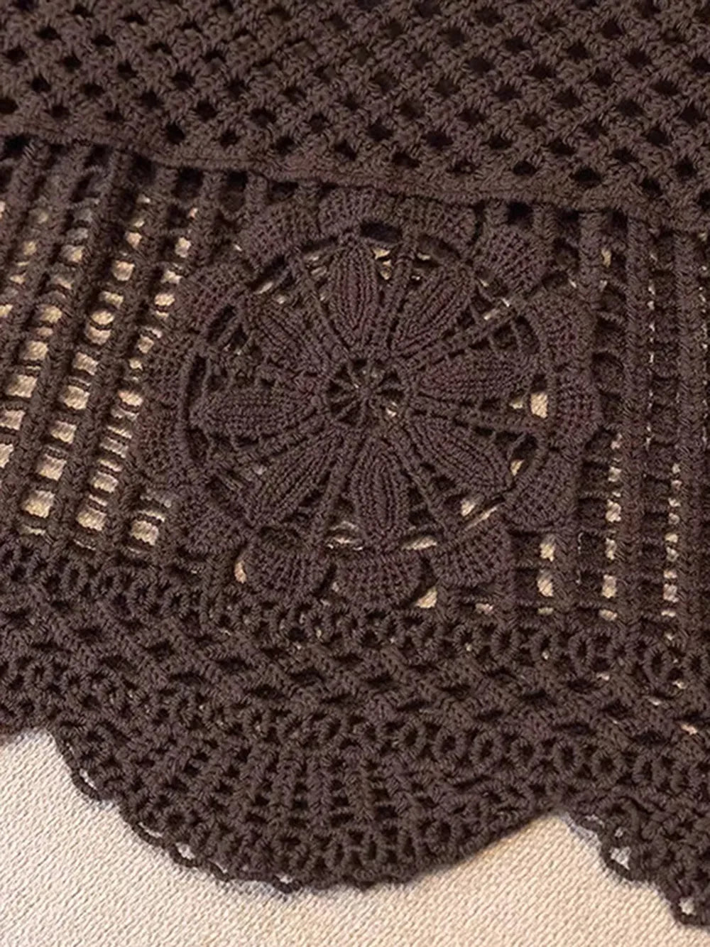 Openwork Scoop Neck Tank - cas7m