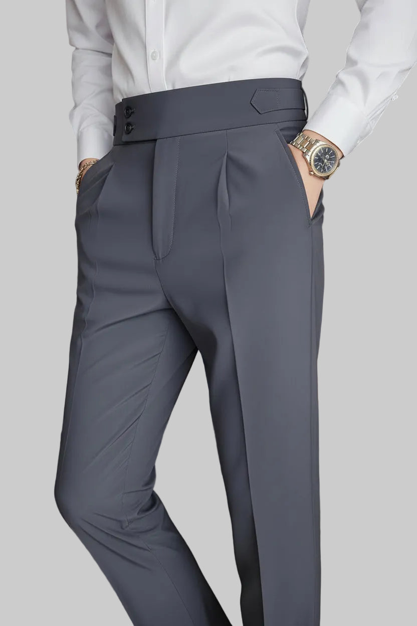 Men's Plus Size Slim Fit Ankle-Length Pants - cas7m