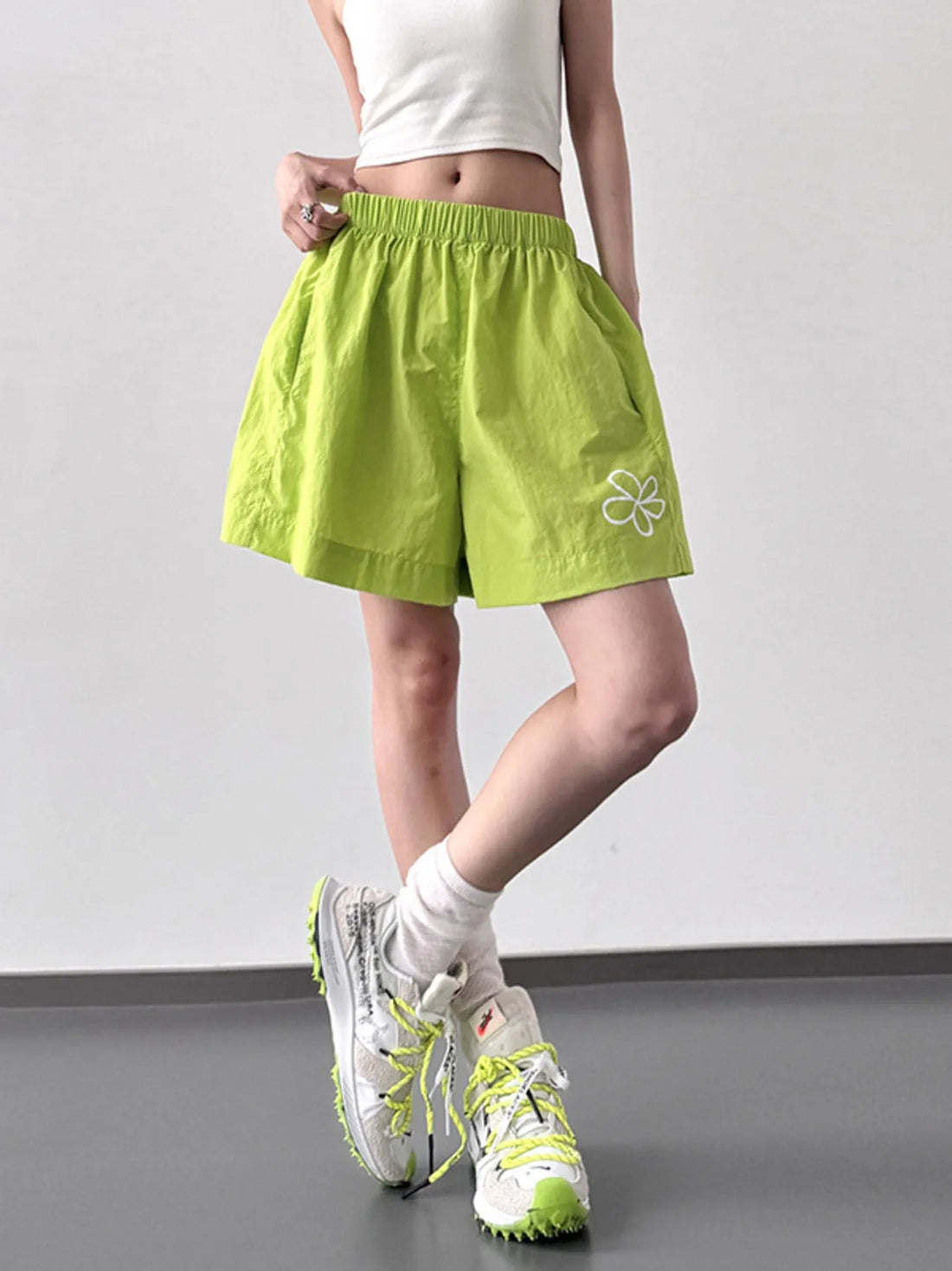 Elastic Waist Shorts - cas7m