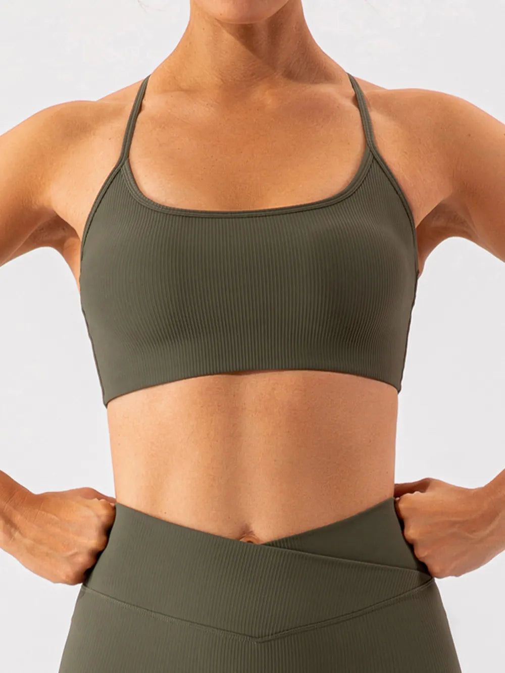 Spaghetti Strap Active Bra - cas7m