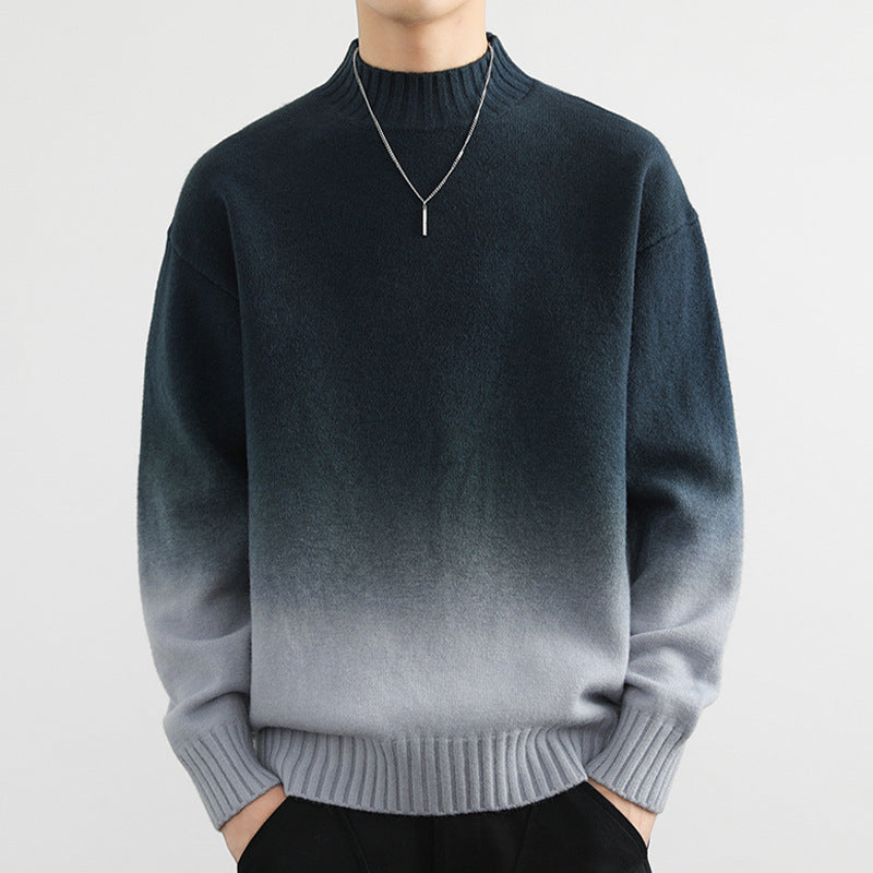Fashion Personality Gradient Sweater Men - cas7m