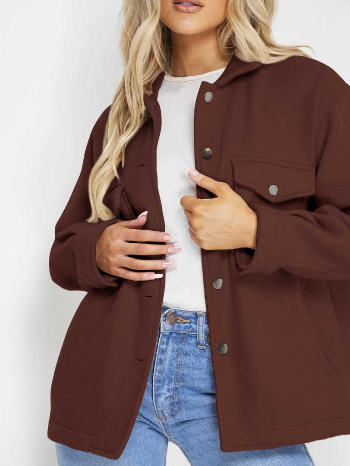 Button Down Denim Jacket - cas7m