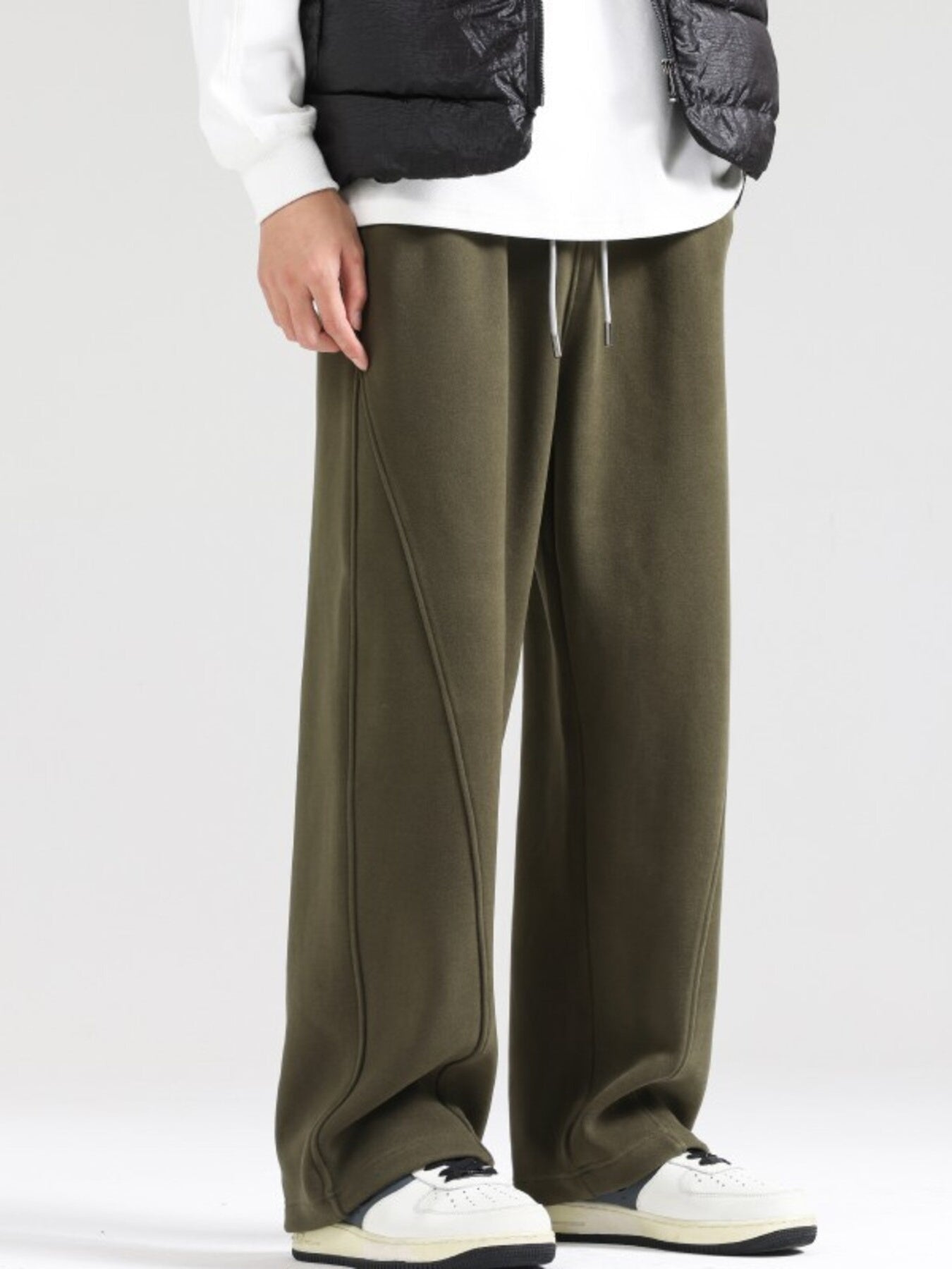 Men's Plus Size Wide Leg Casual Pants - cas7m