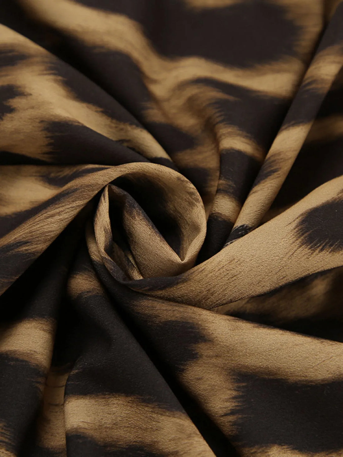 Leopard Print High Waist Flare Maxi Skirt - cas7m