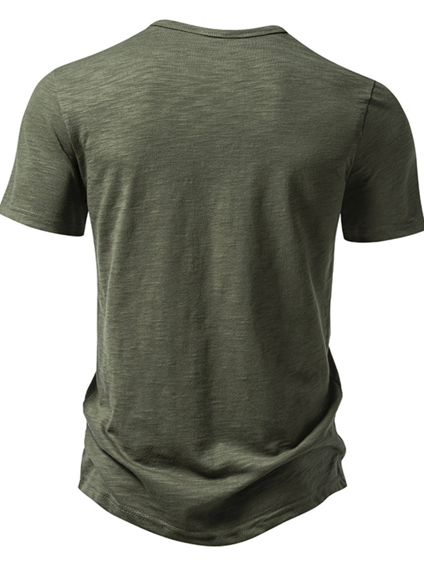 Men's Casual Button Detail T-Shirt - cas7m
