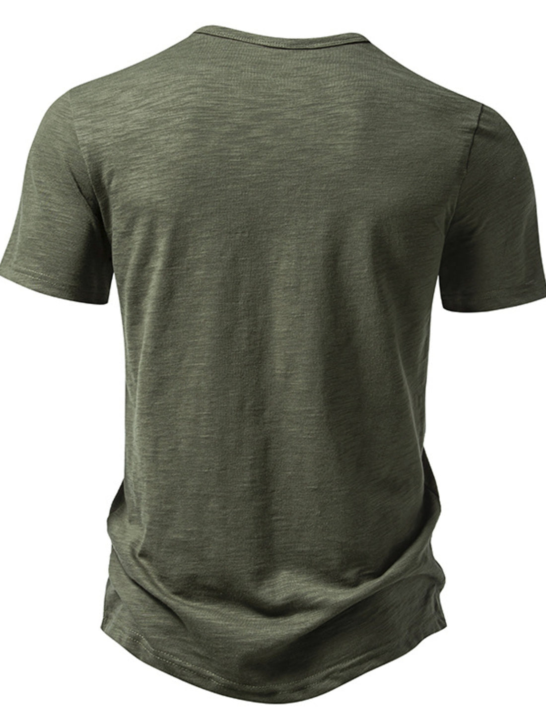 Men's Casual Button Detail T-Shirt - cas7m