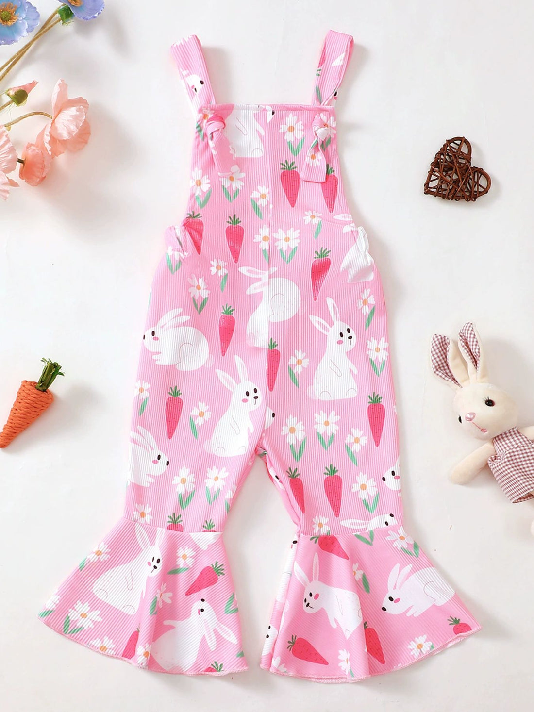 Children's Printed Flare Overalls - cas7m