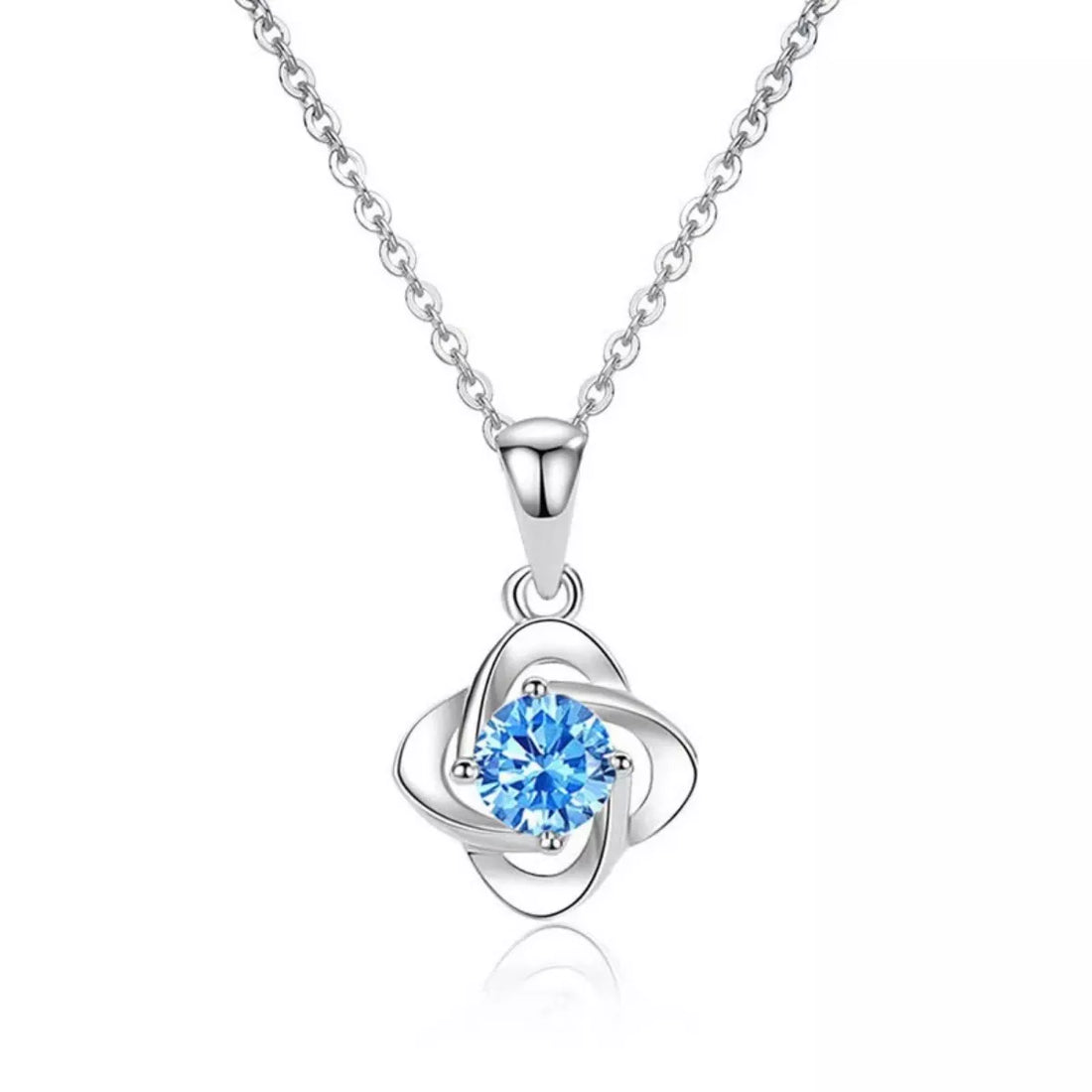 Four-Leaf Clover Pendant Necklace - cas7m
