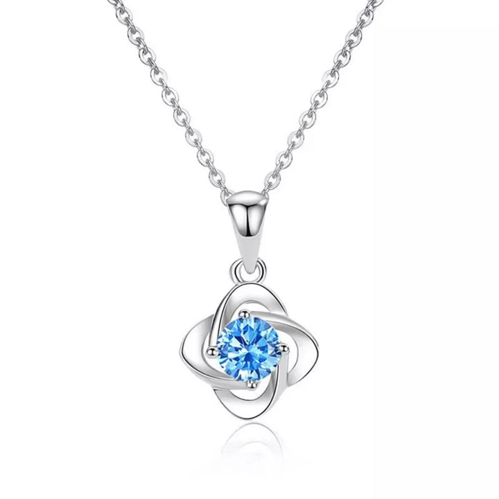 Four-Leaf Clover Pendant Necklace - cas7m