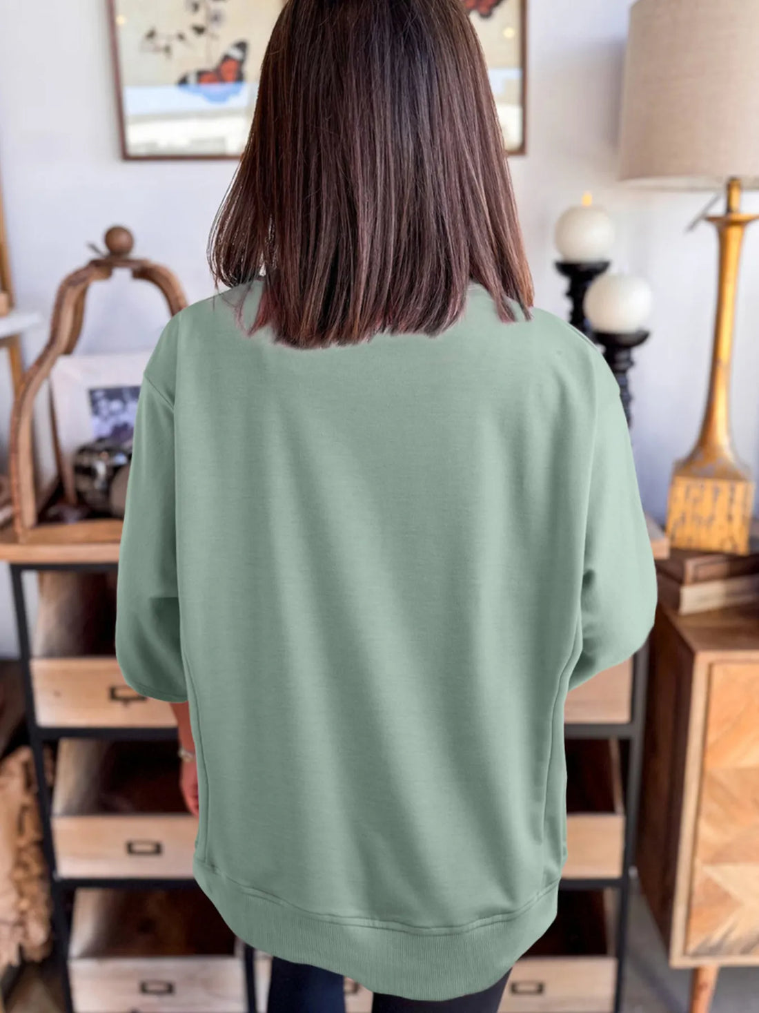 Round Neck Oversized T-Shirt - cas7m