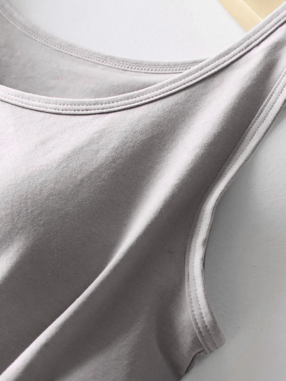 Round Neck Tank with Bra - cas7m