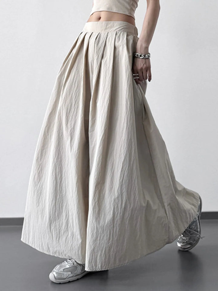 Pleated Maxi Skirt - cas7m