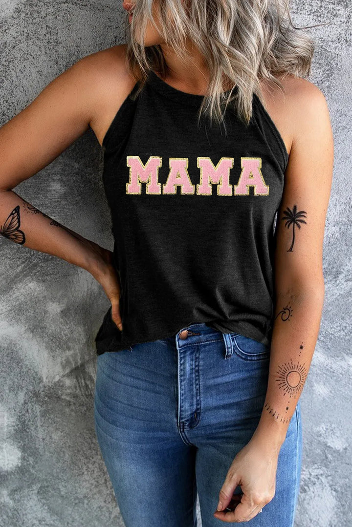 MAMA Round Neck Tank - cas7m