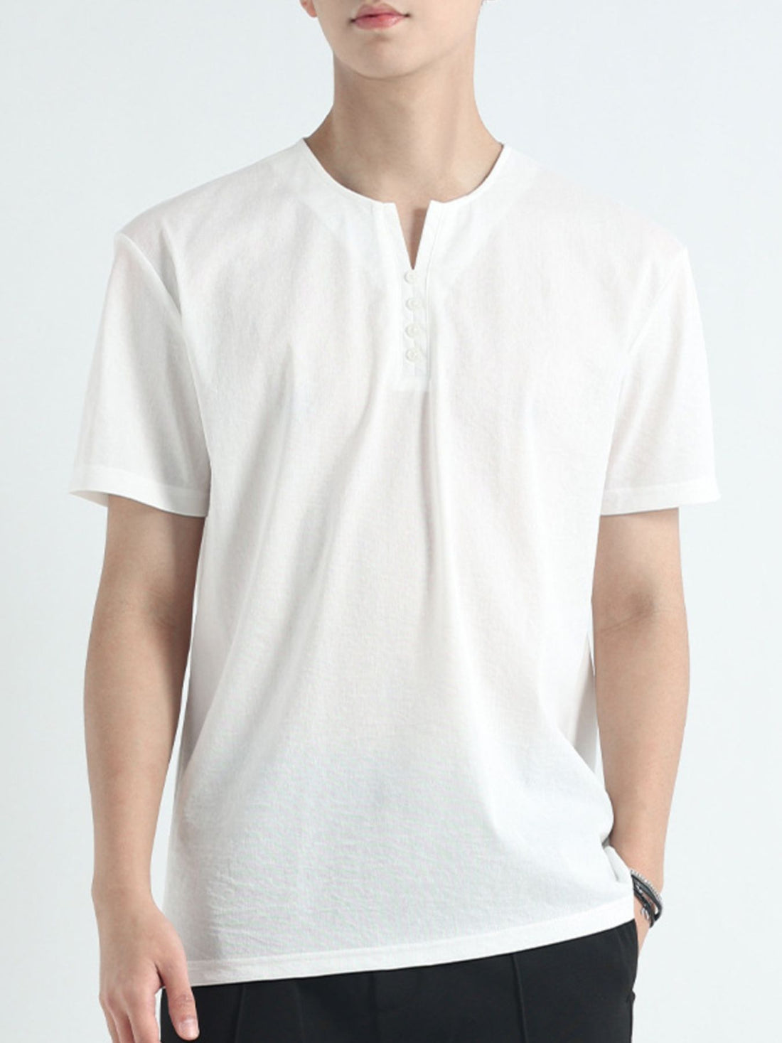 Men's Plus Size Casual Short Sleeve T-Shirt - cas7m