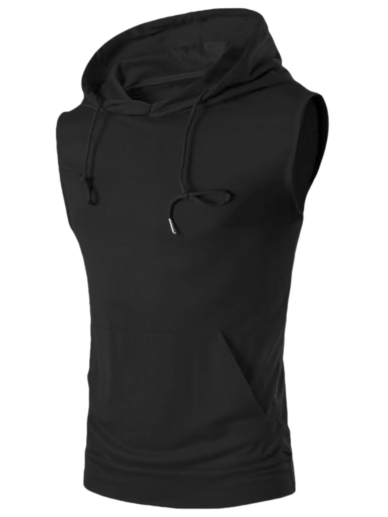 Men's Drawstring Hooded Tank - cas7m
