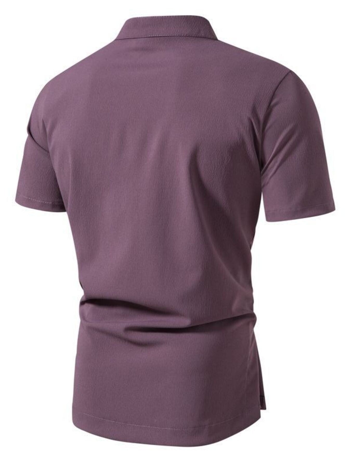 Men's Plus Size Button Detail Short Sleeve Shirt - cas7m