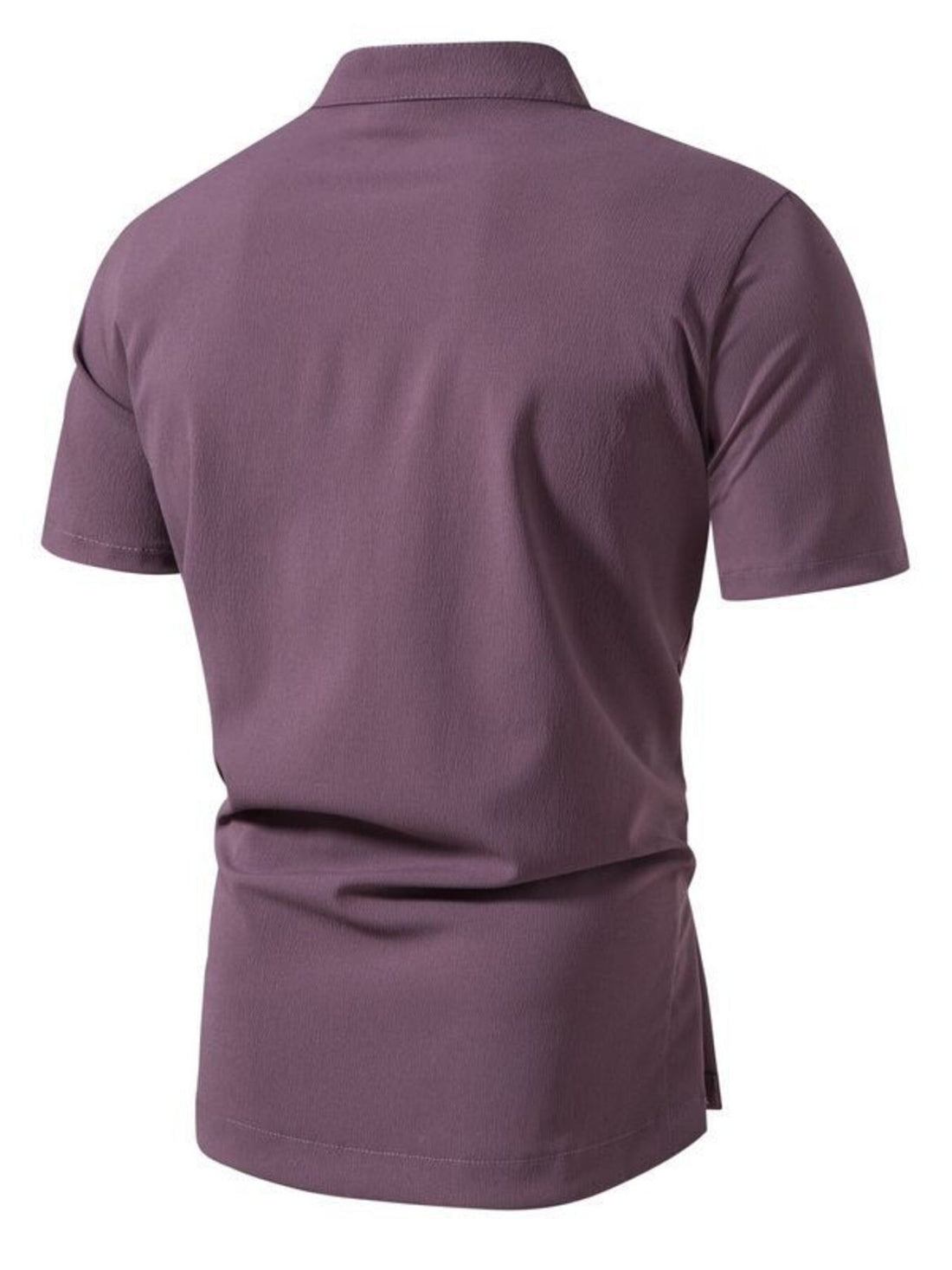 Men's Plus Size Button Detail Short Sleeve Shirt - cas7m
