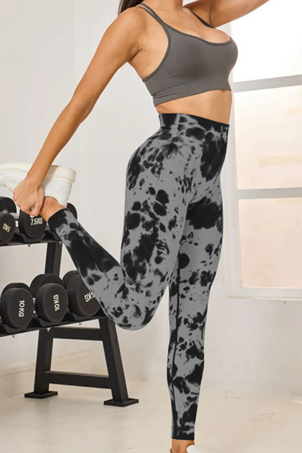 Basic Stretch Nylon-Spandex Leggings - Comfort Fit - cas7m