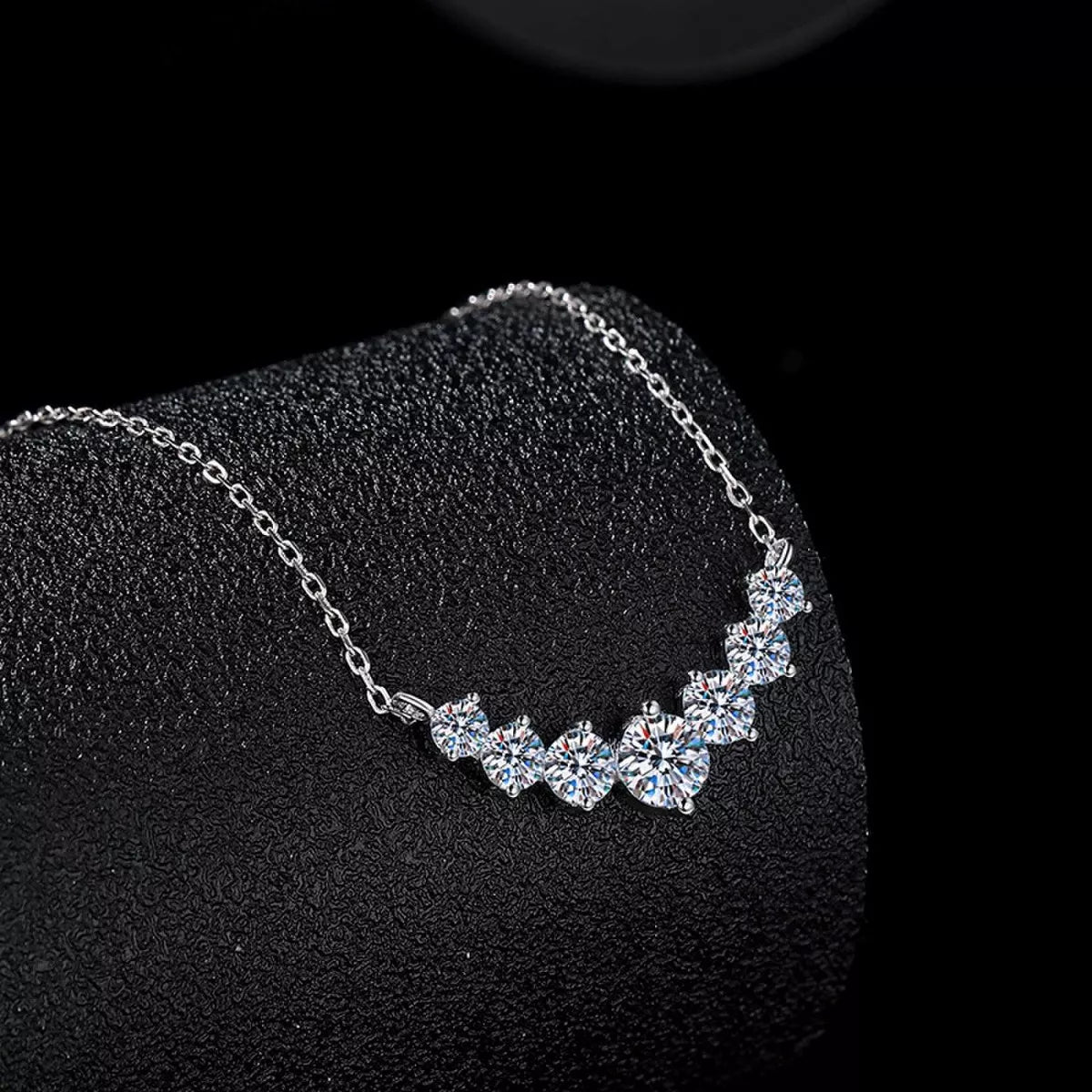 2.8 Carat Moissanite 925 Sterling Silver Necklace - cas7m