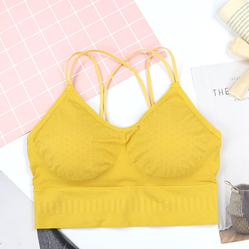 Breathable Seamless Wave Point Sexy Tube Top - cas7m