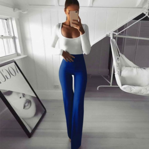 Comfortable High Waist Wide Leg Casual Pants for Women