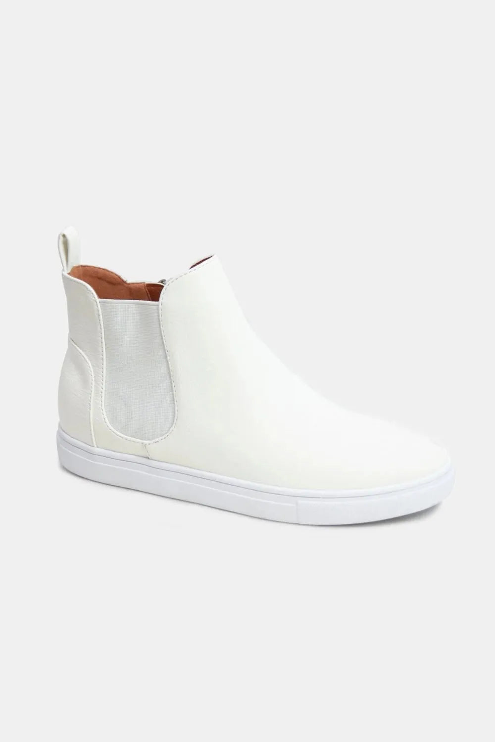 Beast Fashion Faux Suede Elastic Side Panel Sneakers - cas7m