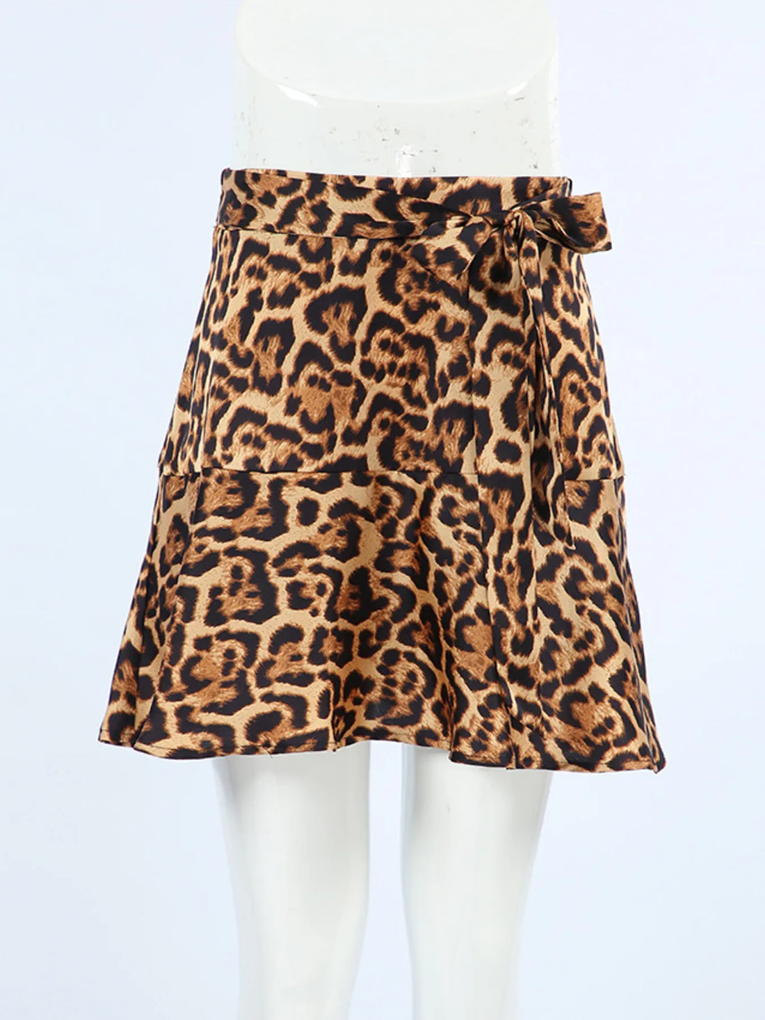 Leopard Print Mini Skirt - cas7m