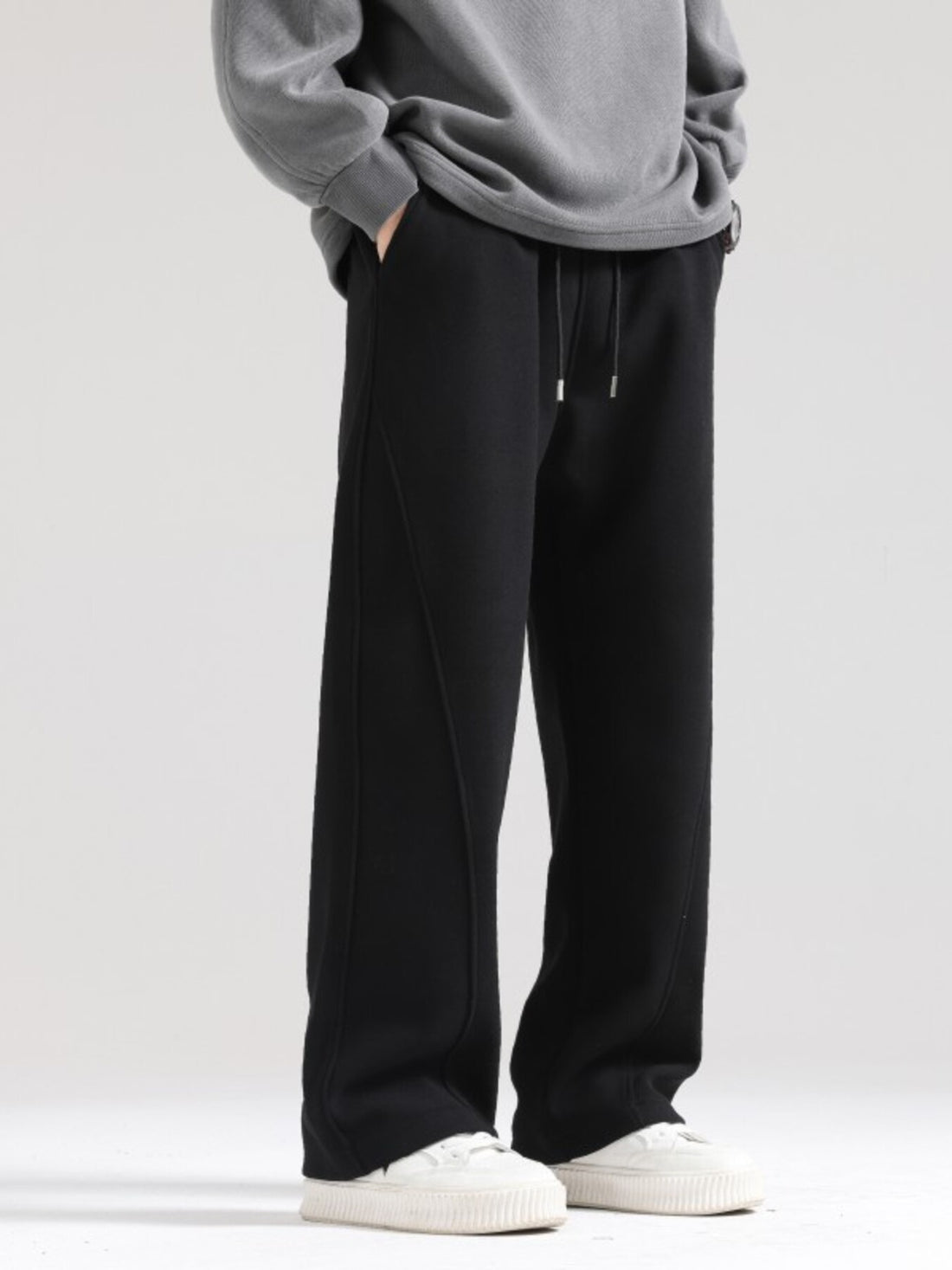 Men's Plus Size Wide Leg Casual Pants - cas7m