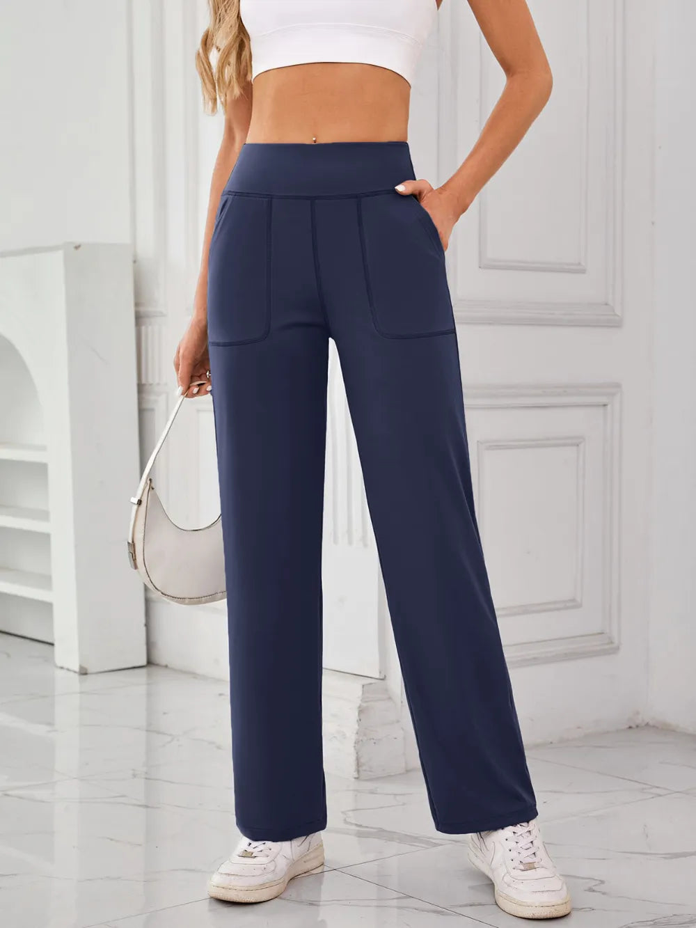 Basic Stretch Nylon-Spandex Leggings - Comfortable & Stylish - cas7m