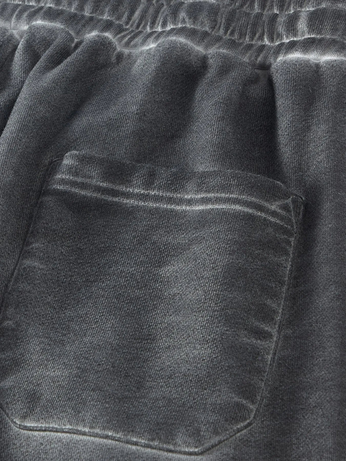 Men's Drawstring Washed Straight Sweatpants - cas7m