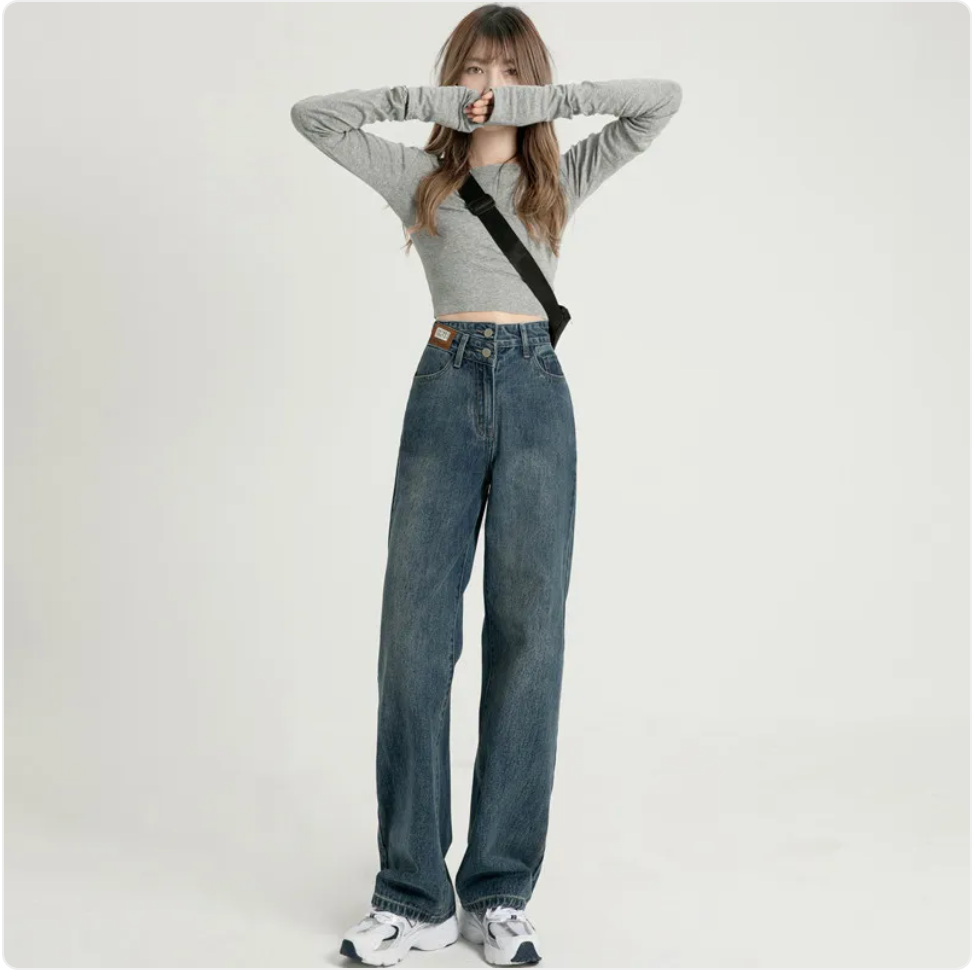 Women's High Waist Wide Leg Jeans