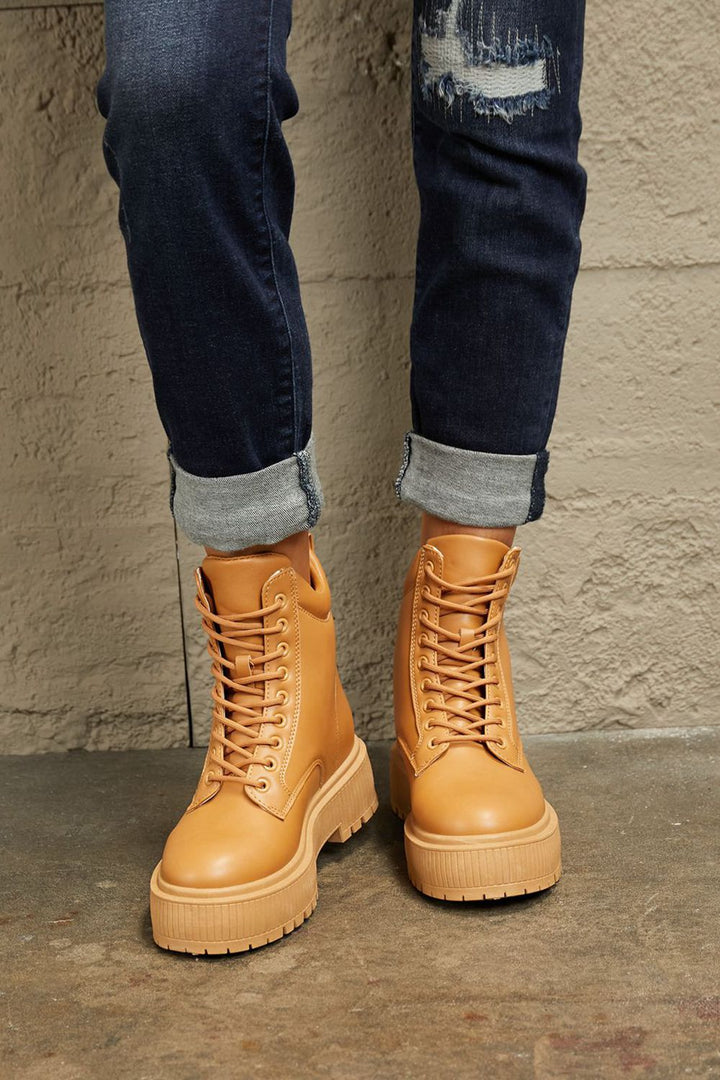 East Lion Corp Platform Combat Boots - cas7m
