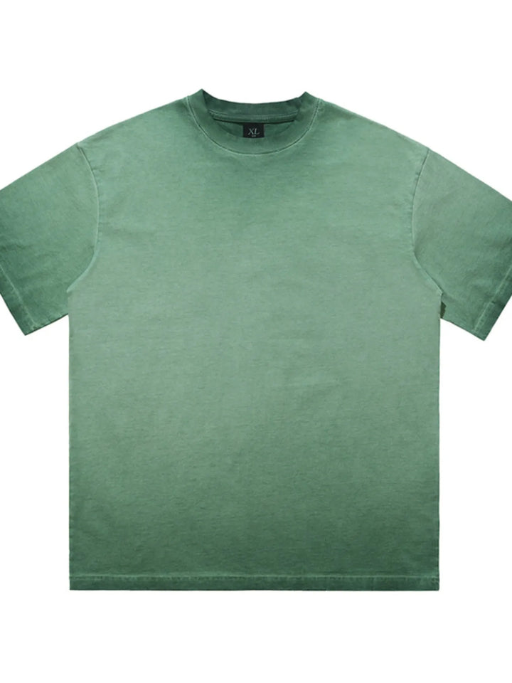 Men's Vintage Wash Round Neck T-Shirt - cas7m
