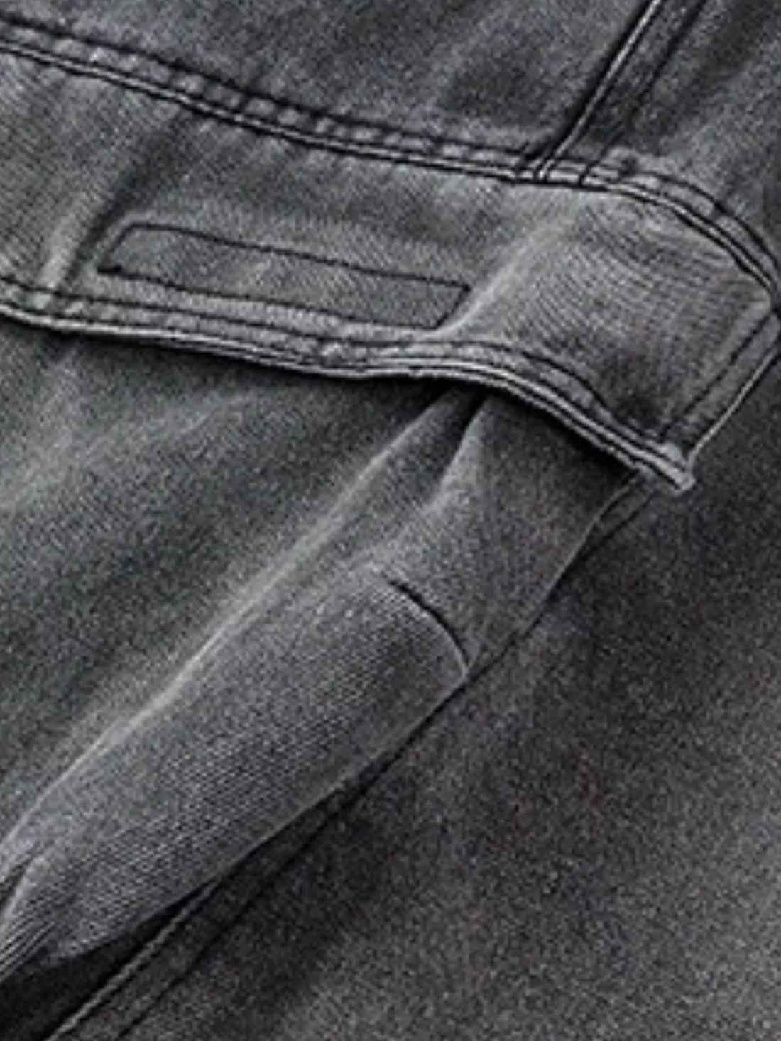 Men's Vintage Wash Cargo Demin Shorts - cas7m