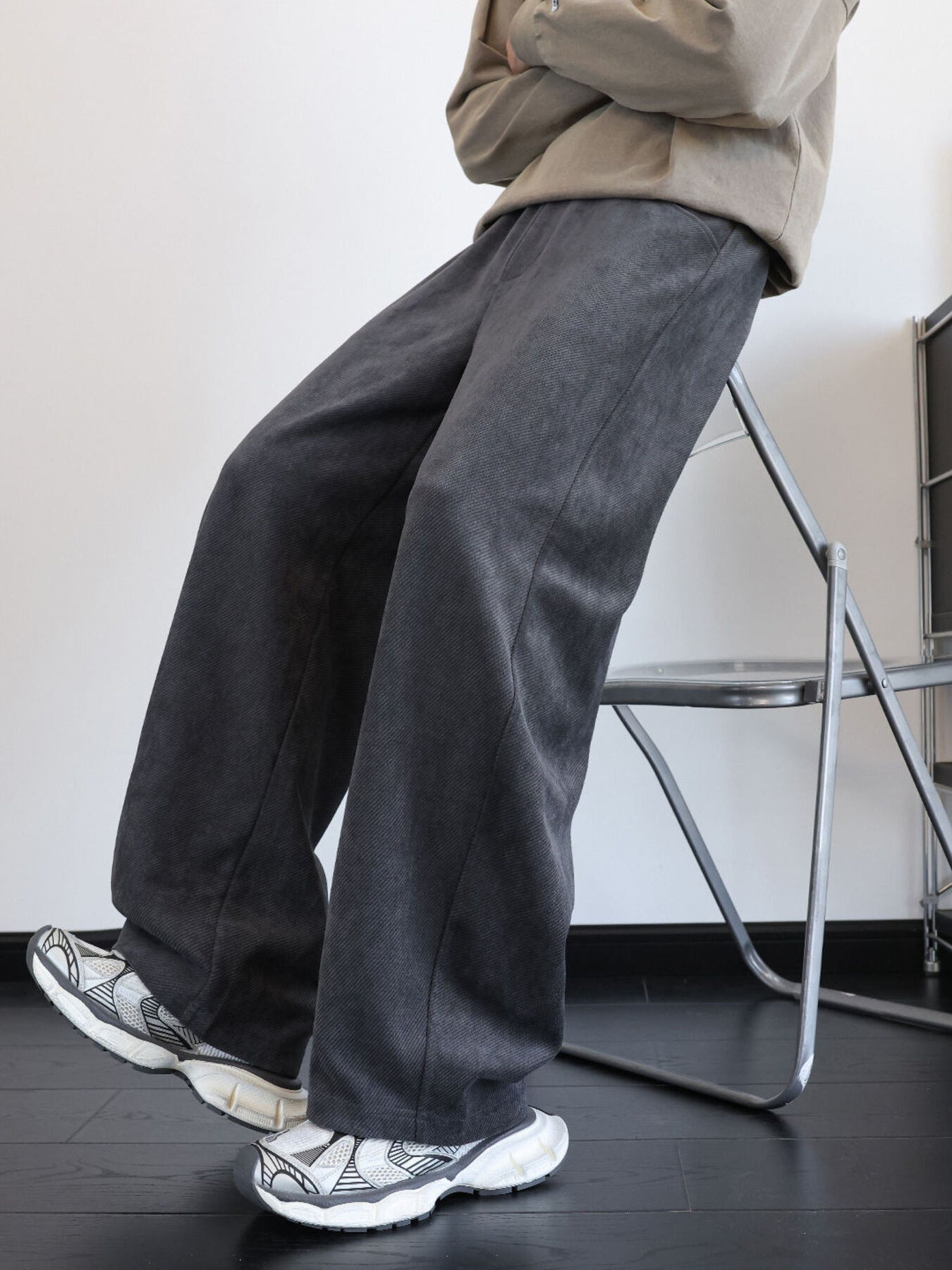 Men's Plus Size Wide-Leg Pants - cas7m