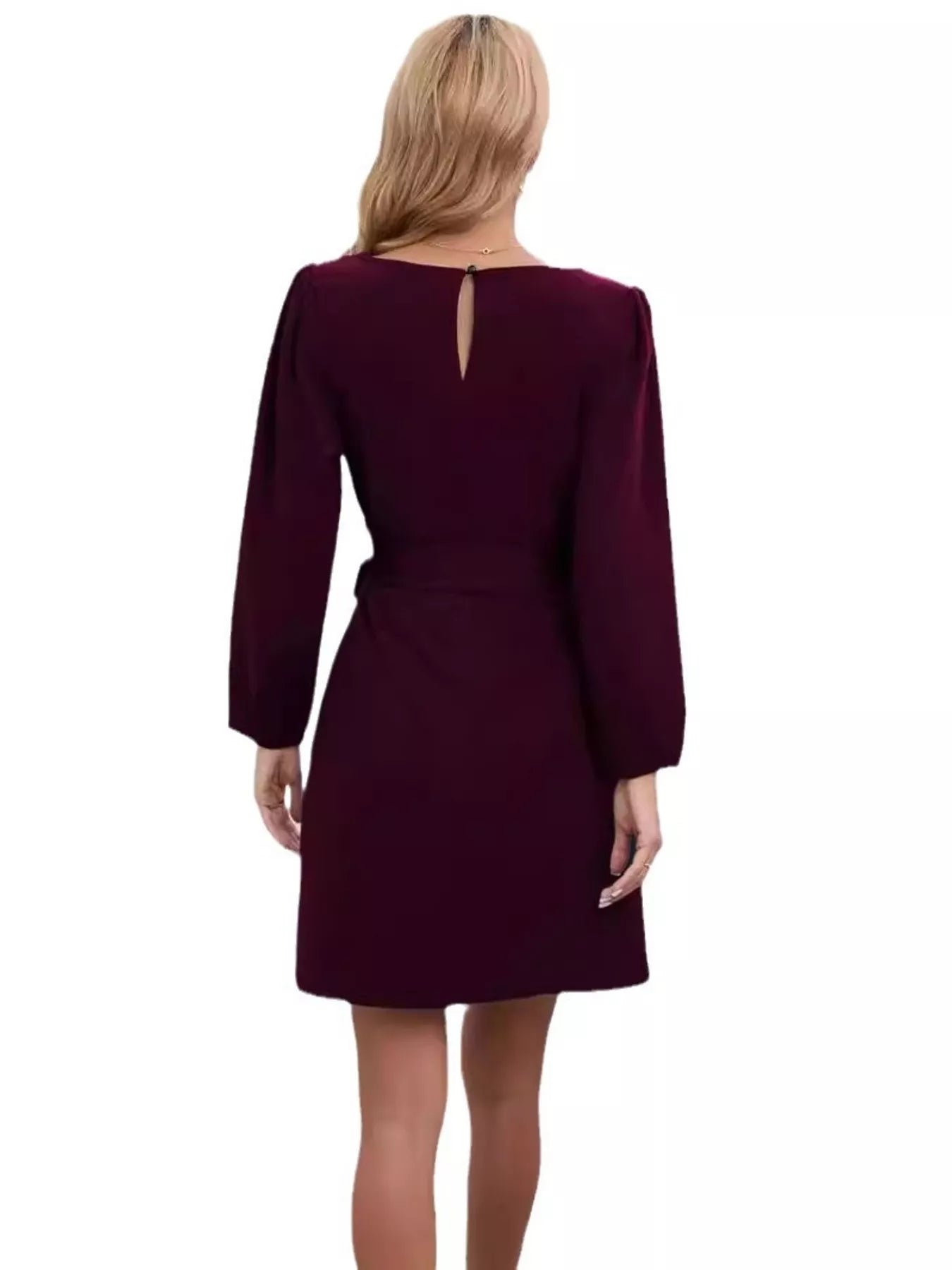 Tie-Waist Mini Dress - cas7m