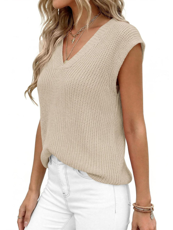 V-Neck Sweater Vest - cas7m