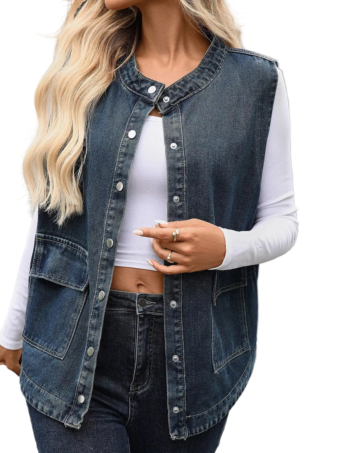 Rayon Buttoned Pocketed Top – Comfortable & Stylish - cas7m