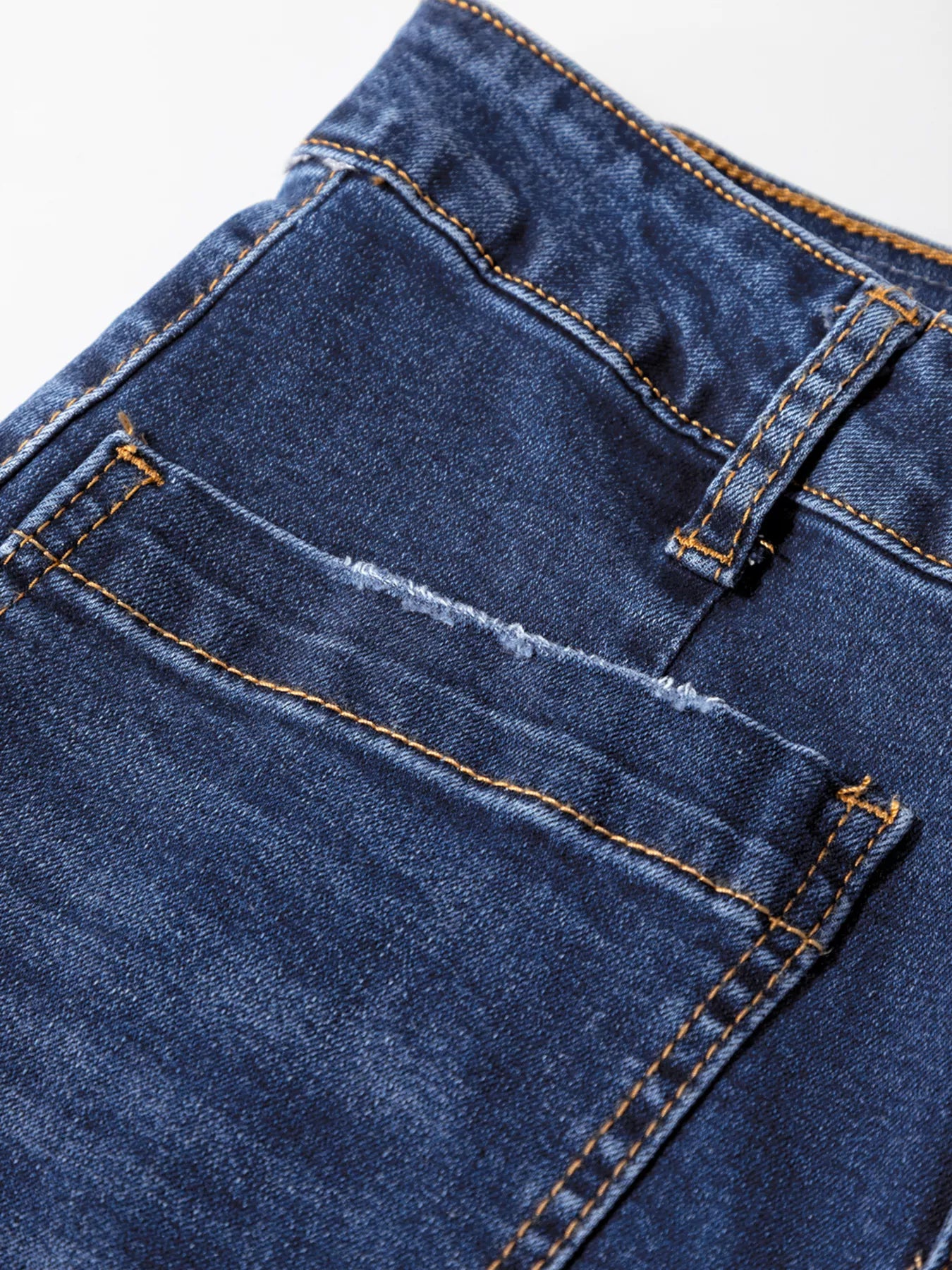 Patch Pocket Shift Jeans - cas7m