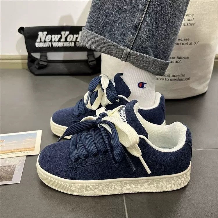 Niche Vintage Chunky-soled Sneakers For Men - cas7m