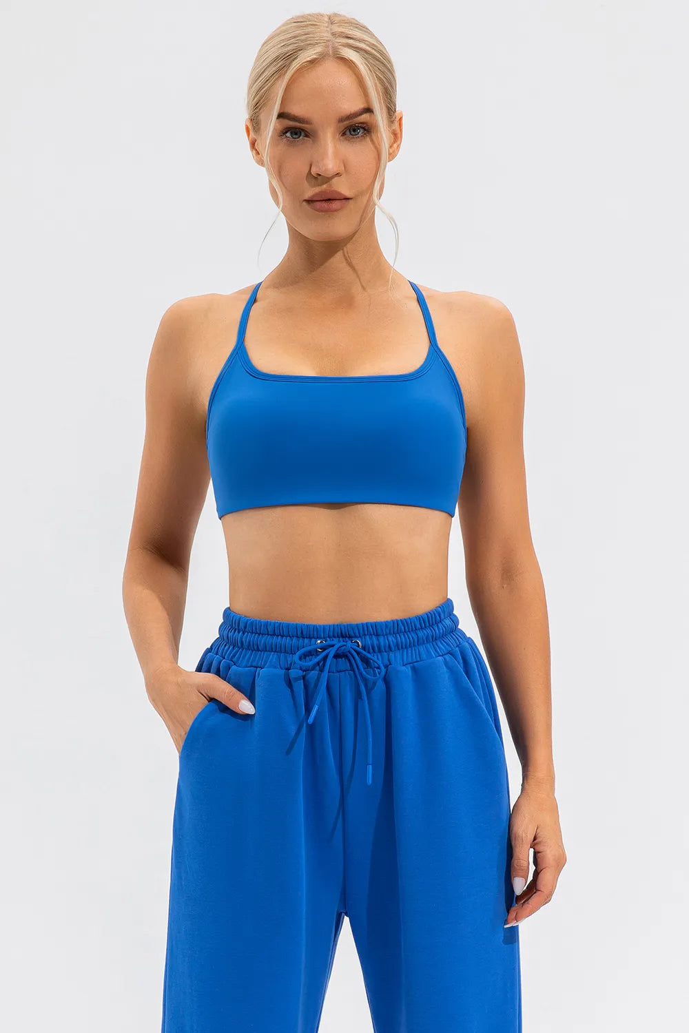 Crisscross Spaghetti Strap Active Cami - cas7m