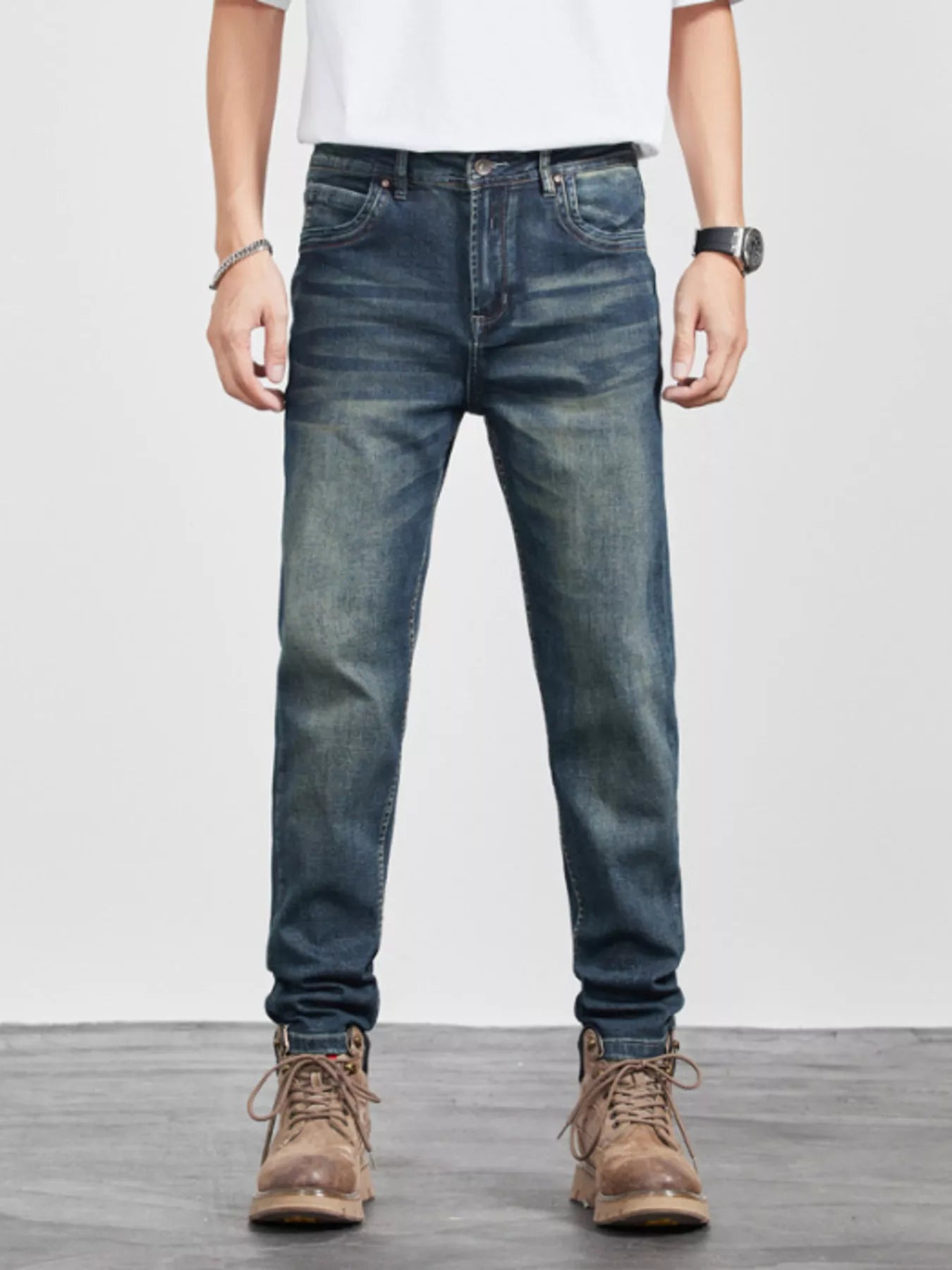 Men's Wash Slim Fit Jeans - cas7m