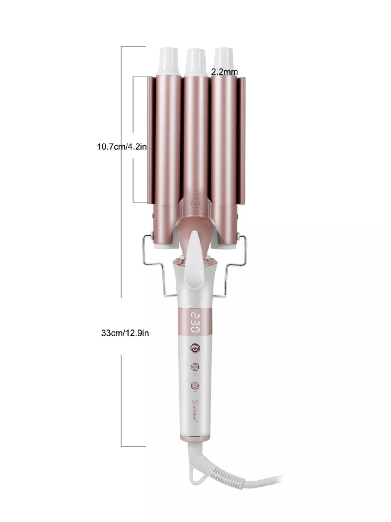 Effortless Glam Wave 3-Barrel Curling Iron - cas7m