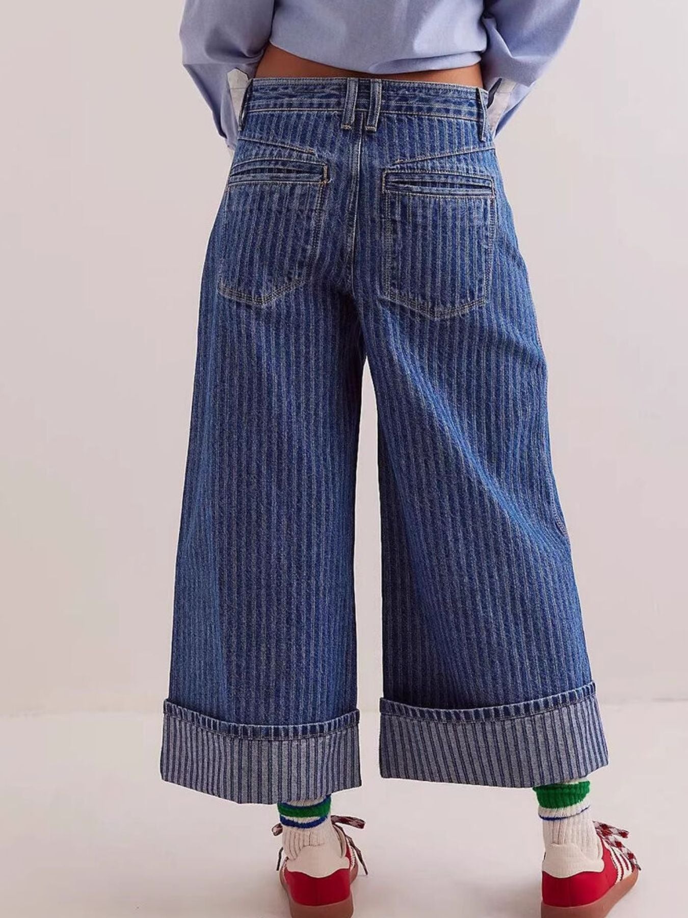 Wide-Leg Cropped Jeans - cas7m