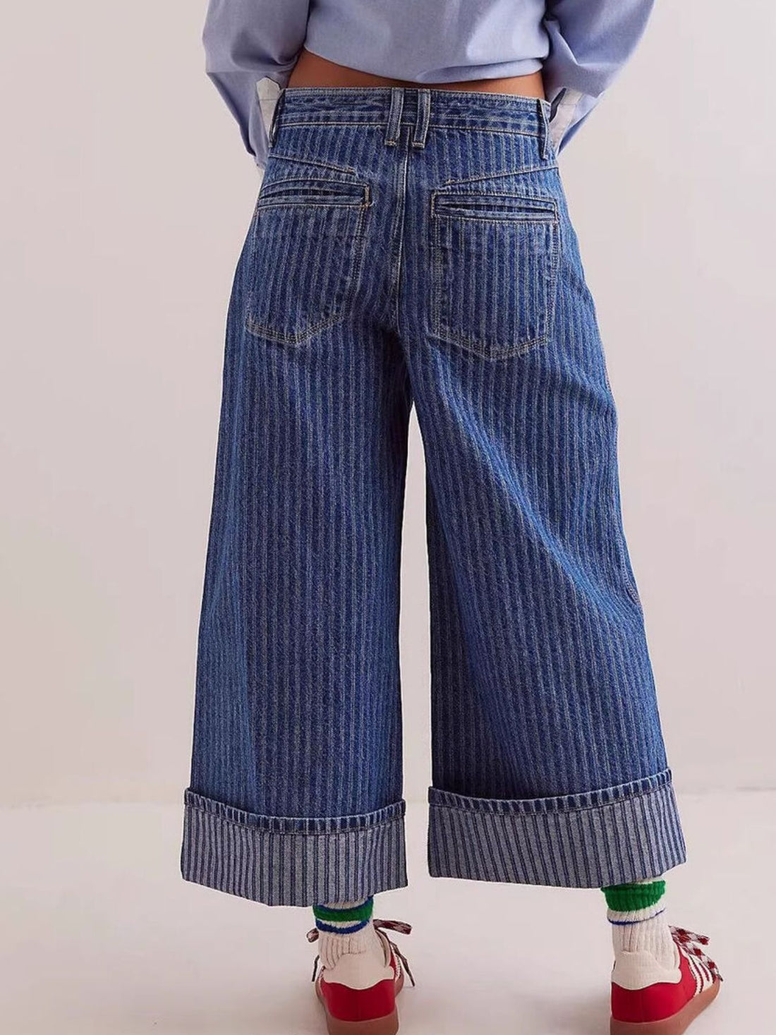 Wide-Leg Cropped Jeans - cas7m