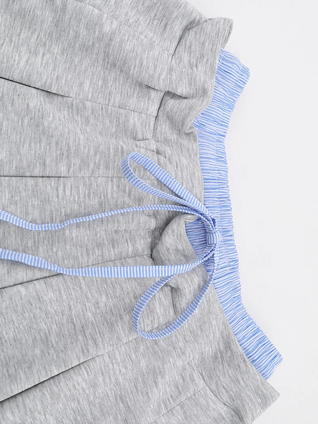 Drawstring Pleated Mini Skirt - cas7m