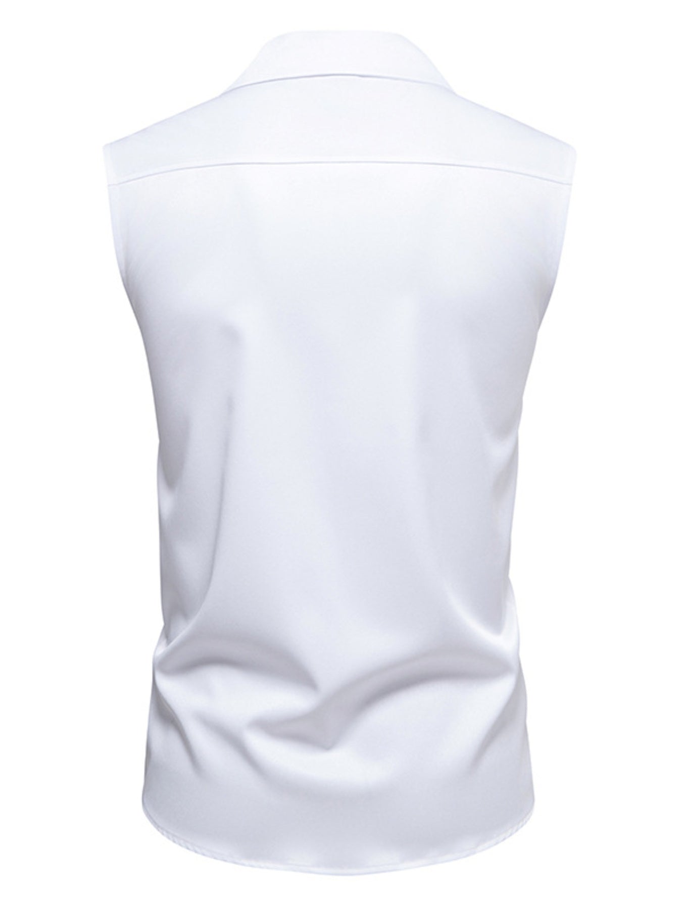 Men's Sleeveless Button-Down Shirt - cas7m