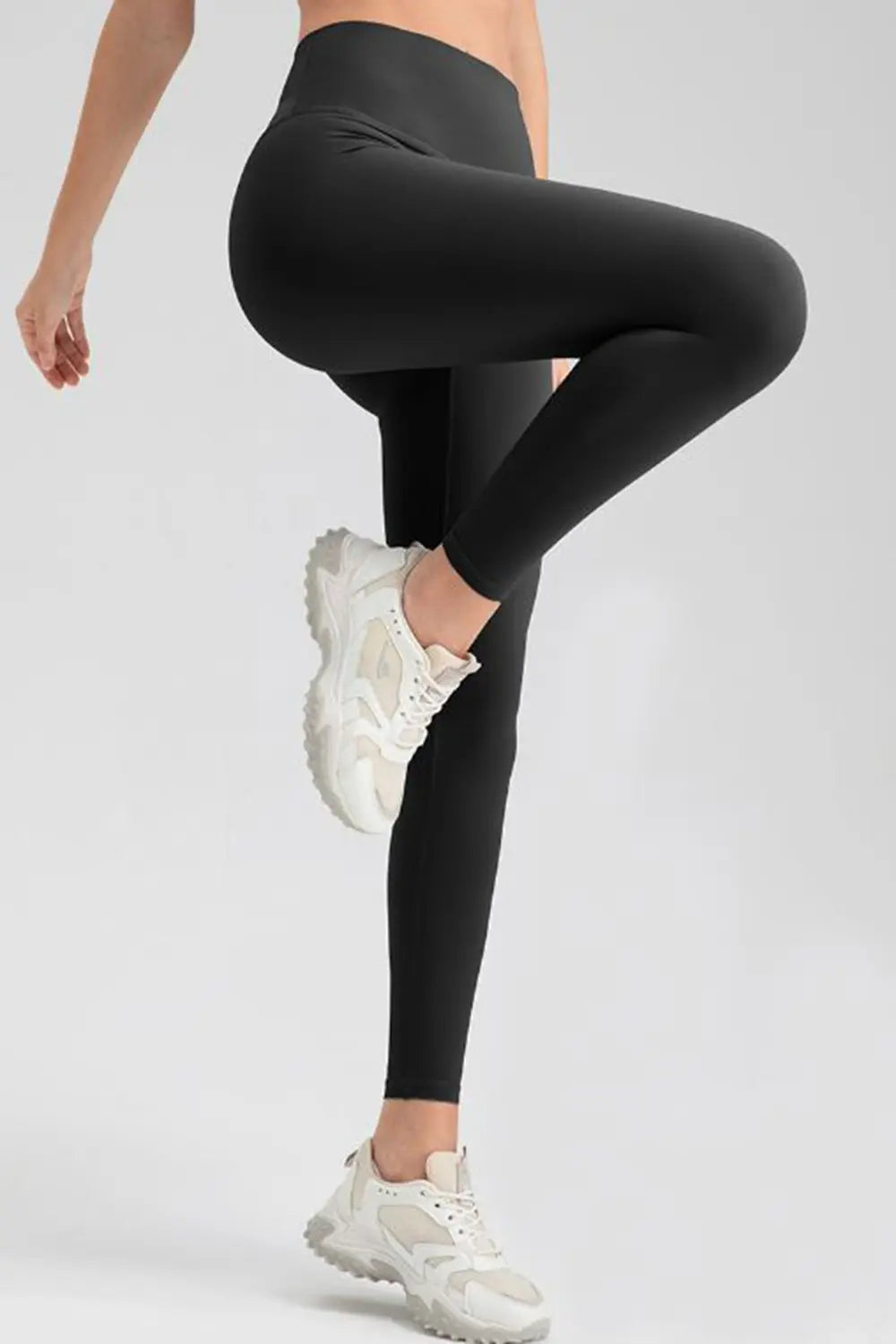 Wide Waistband Sport Leggings - cas7m