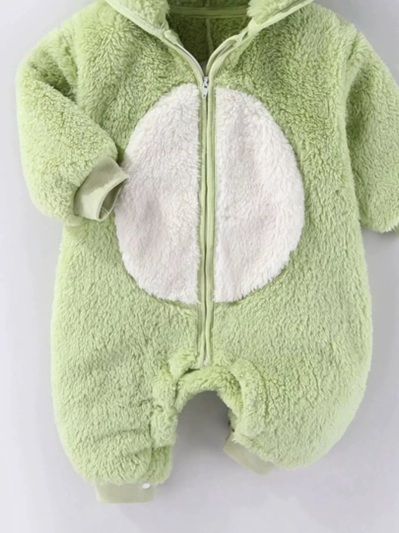 Children's Animal Plush Hooded One-Piece Jumpsuit - cas7m